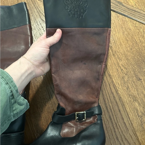 Vince Camuto Flavian Tall Leather Equestrian Riding Boot Size 7B - Picture 11 of 11